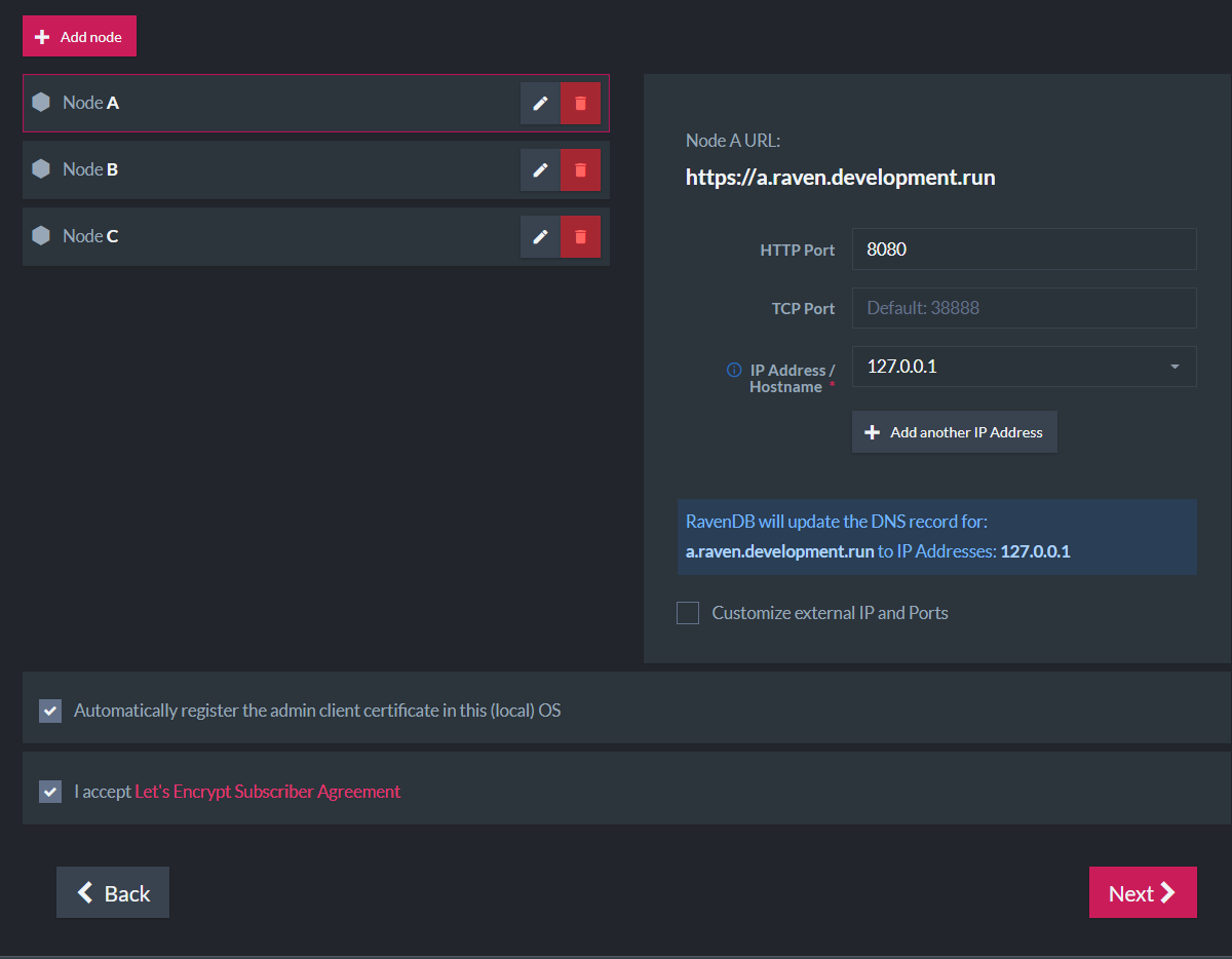 Configure Cluster