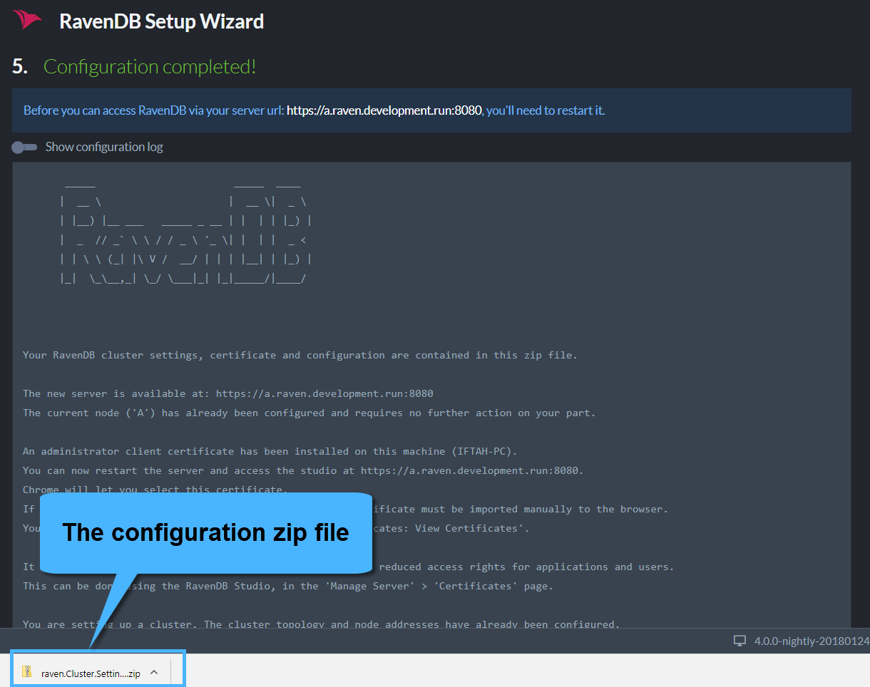Configuration Completed
