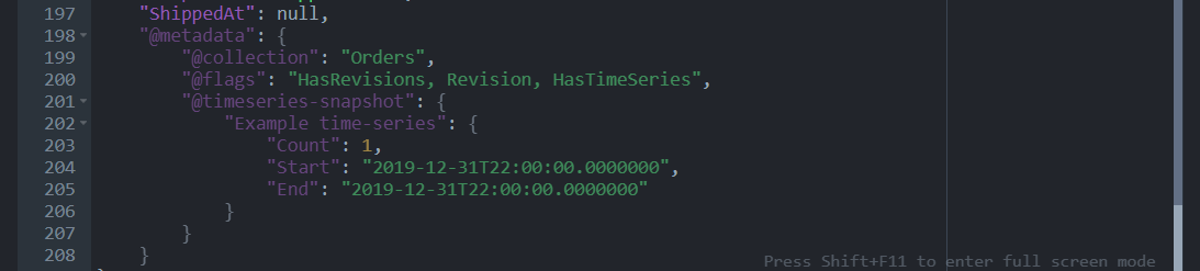 NoSQL Database Time Series Feature