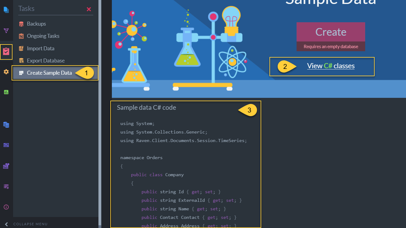 Figure 4. The C# classes