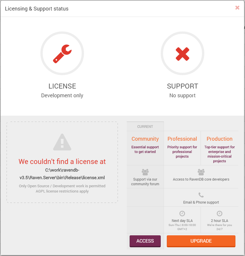 Figure 10. Studio. Invalid License Information.
