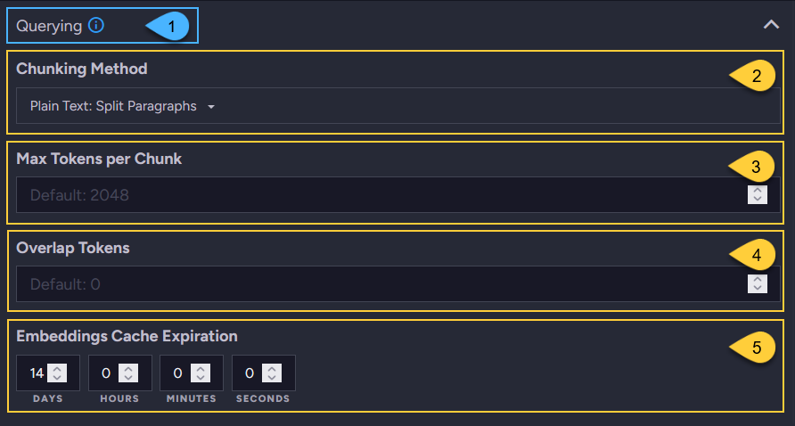 Create embeddings generation task - for the query