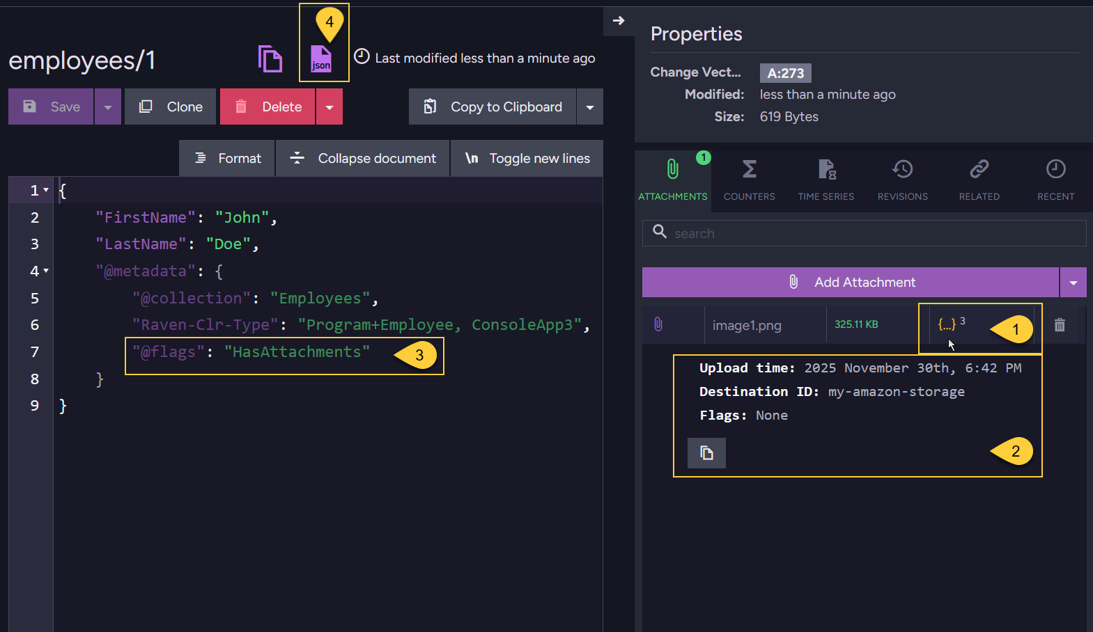 Add attachment to remote storage 3