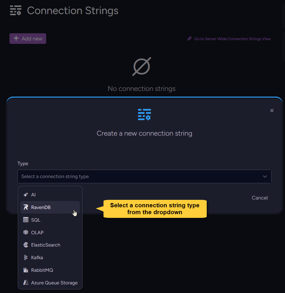 Add connection string 2