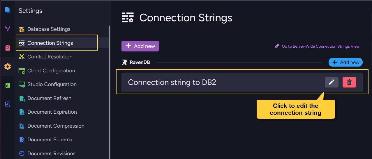 Add connection string 4