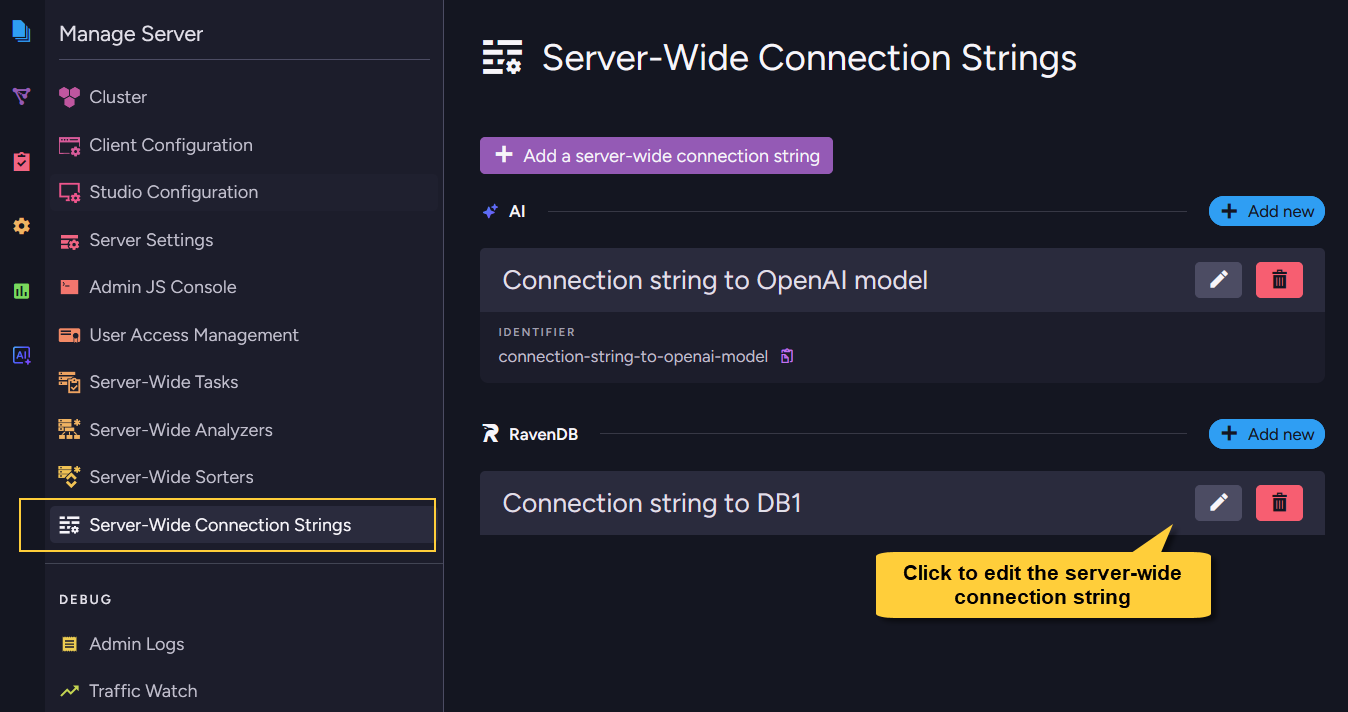 Add connection string 4
