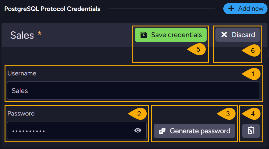 Add a credential