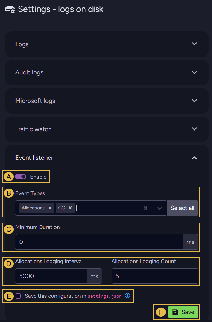 Event listener