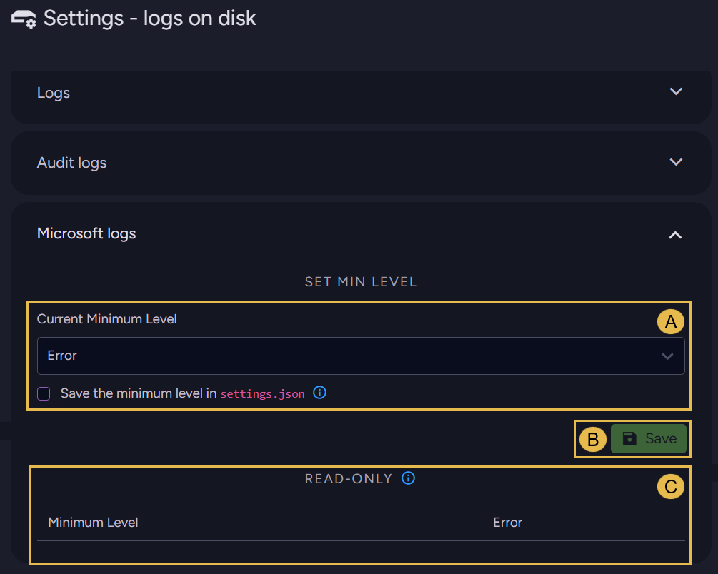 Microsoft logs