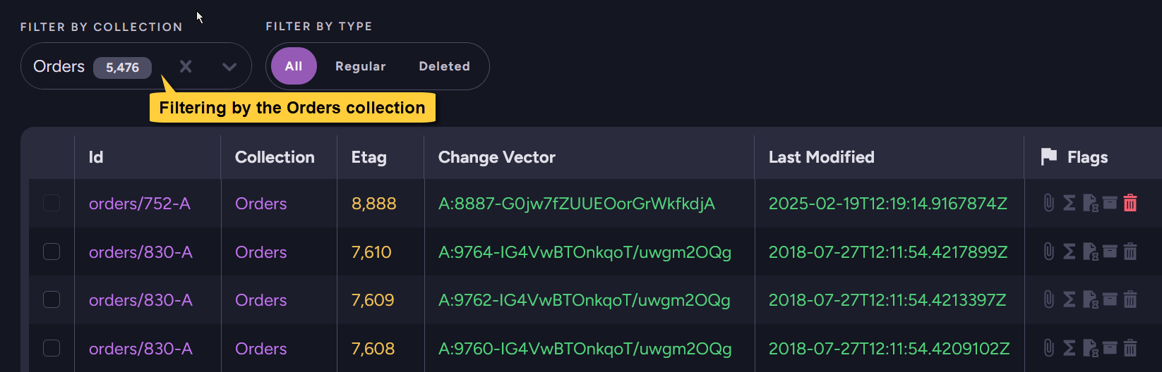 Filter by Collection