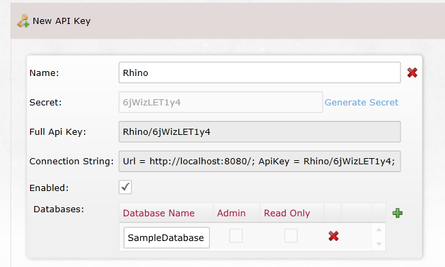 Add New API Key