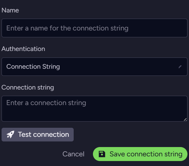 Connection string method