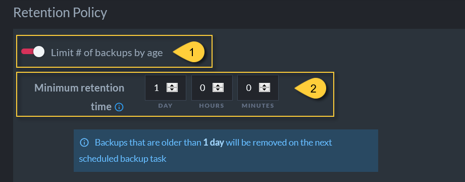 Backup Retention Policy
