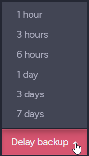 Delay Backup