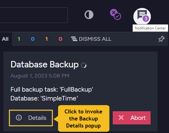 Periodic Backup Notification