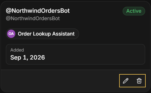 Edit/delete on a channel's box