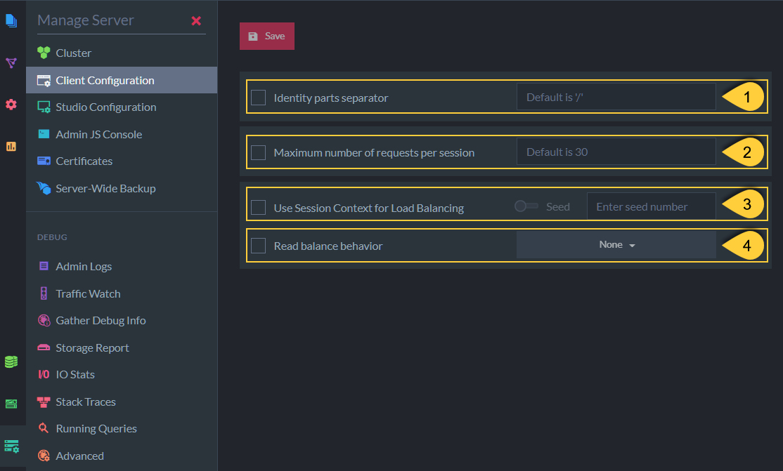 Figure 1. Client Requests Configuration