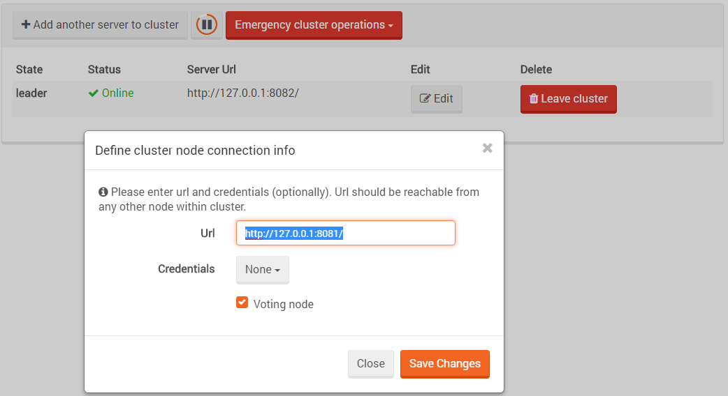 Figure 3. Studio. Manage Your Server. Add More Nodes.