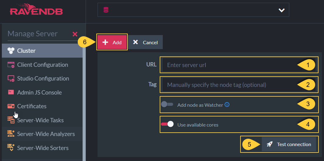 Figure 2. Adding a new node