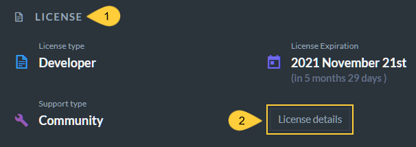 License Widget