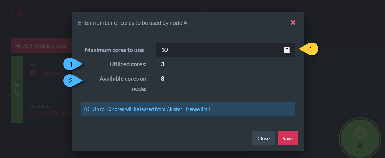 Figure 3. Reassign Cores