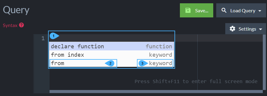 &quot;Click CTRL+Space To See Available Options&quot;