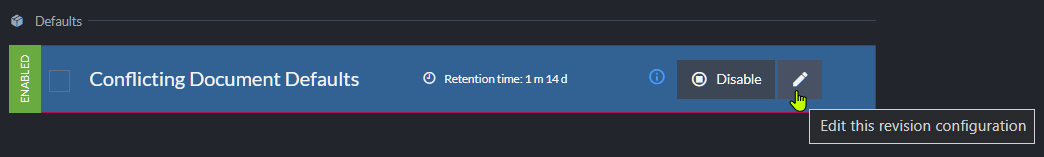 Conflicting Document Defaults