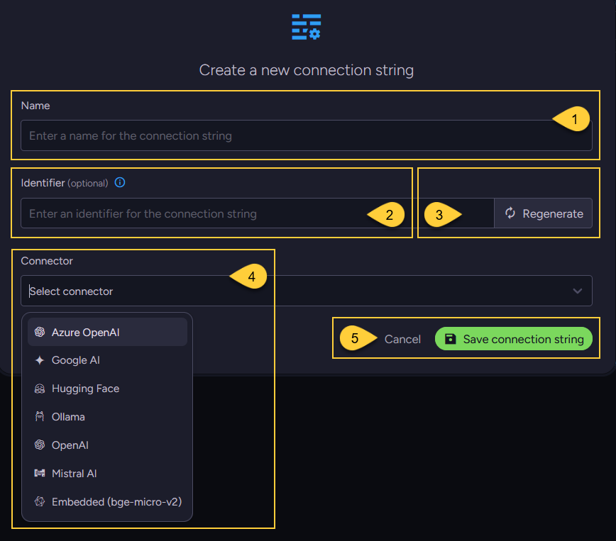 create connection string