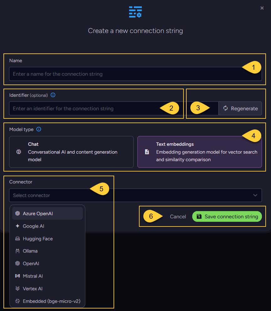 create connection string