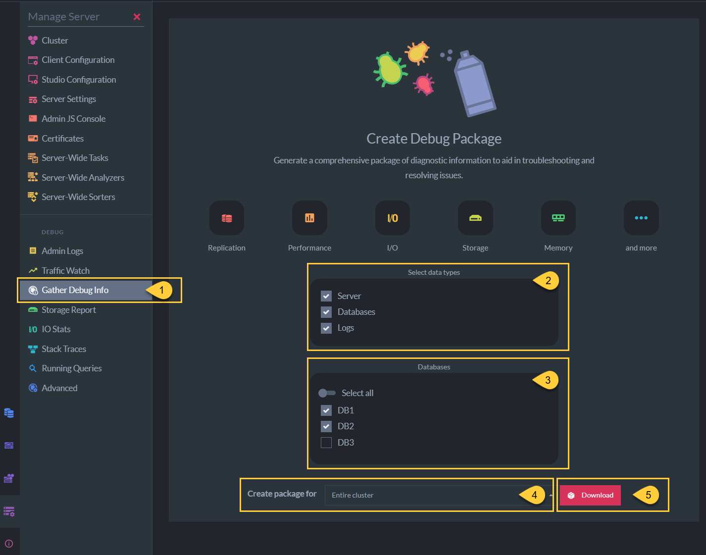 Create Debug Package