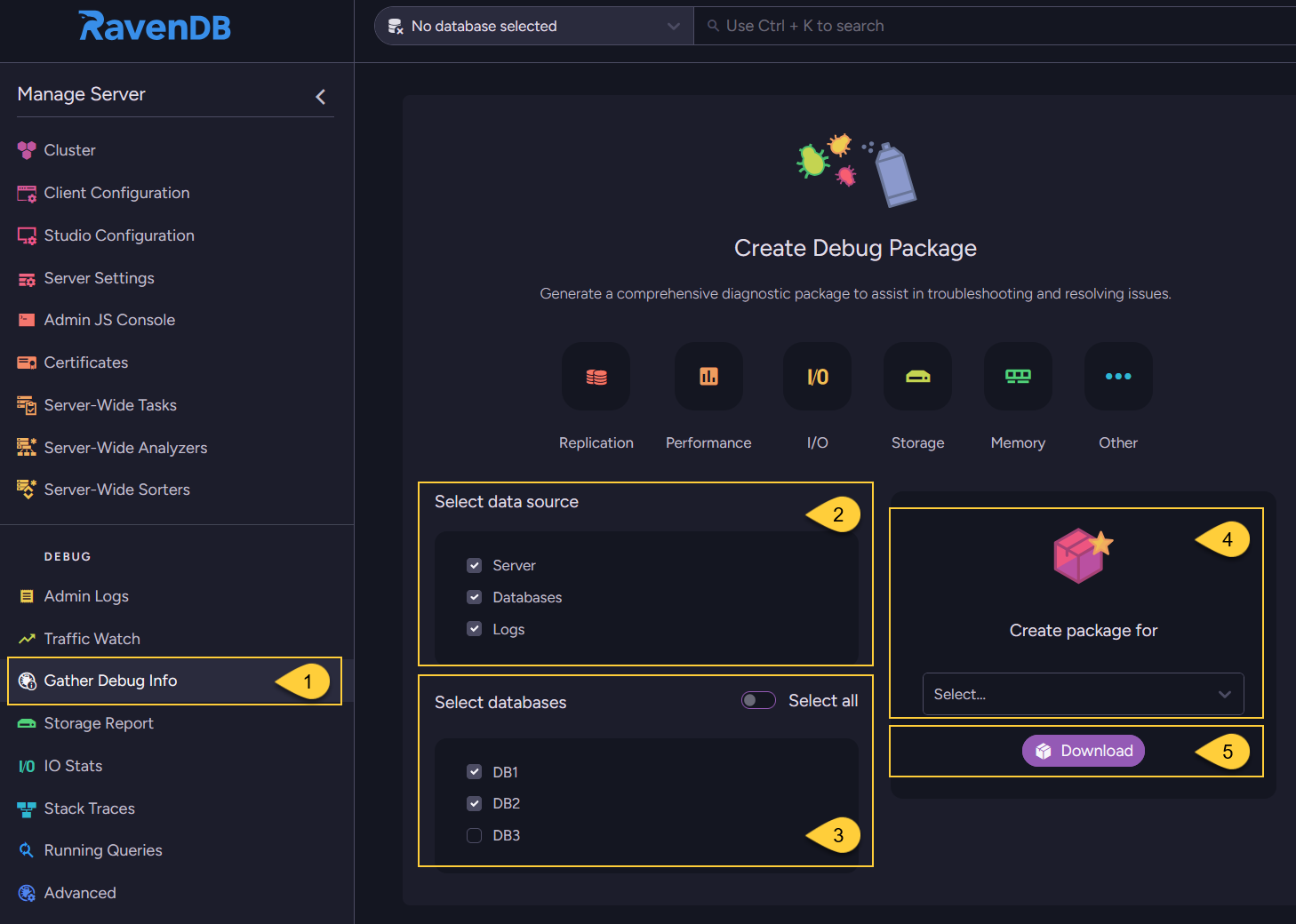 Create Debug Package