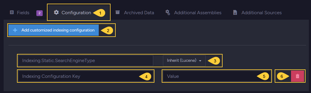 &quot;Index Configuration&quot;