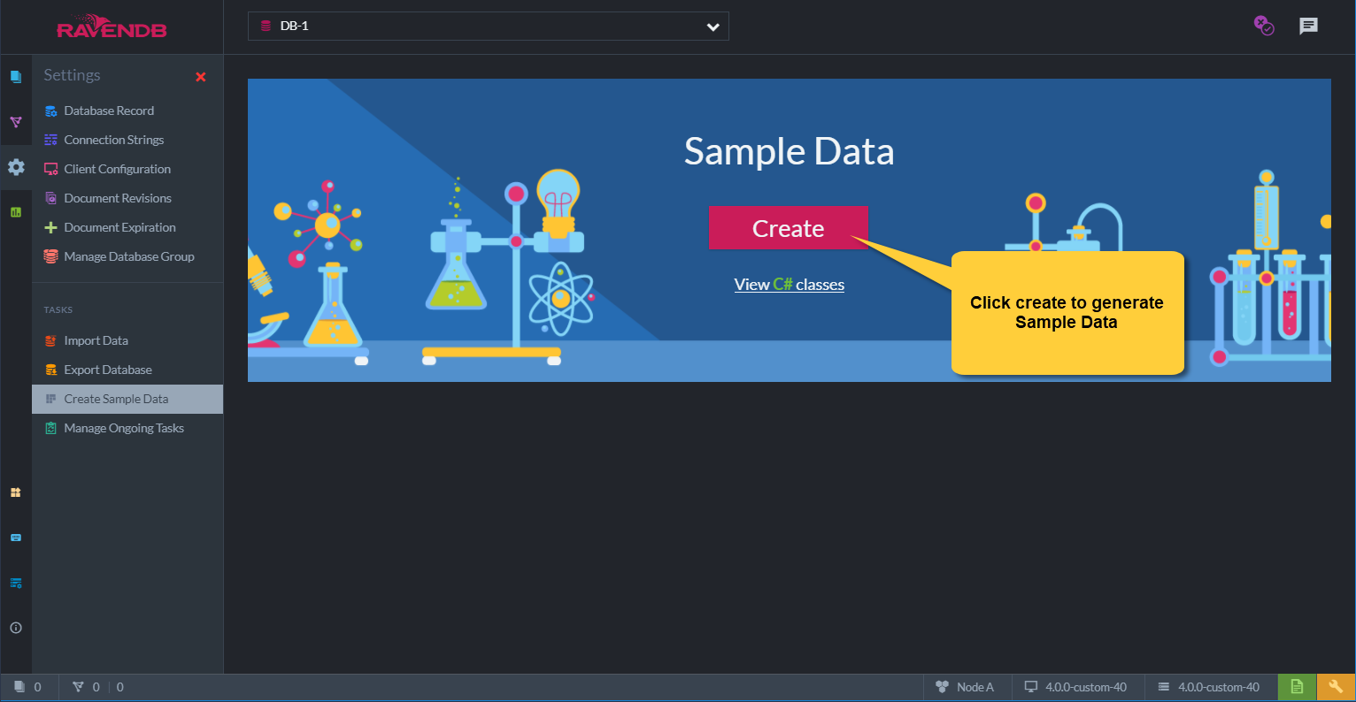 Figure 1. Create Sample Data