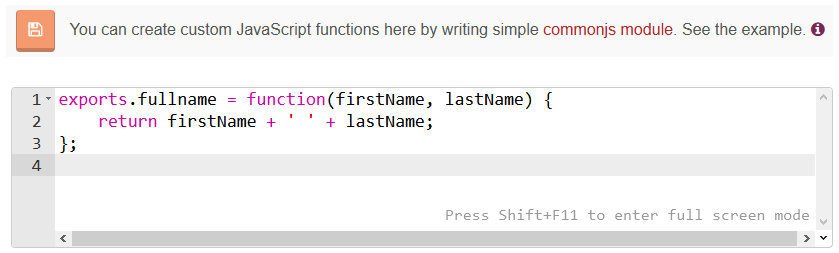 Figure 1. Settings. Custom Functions.