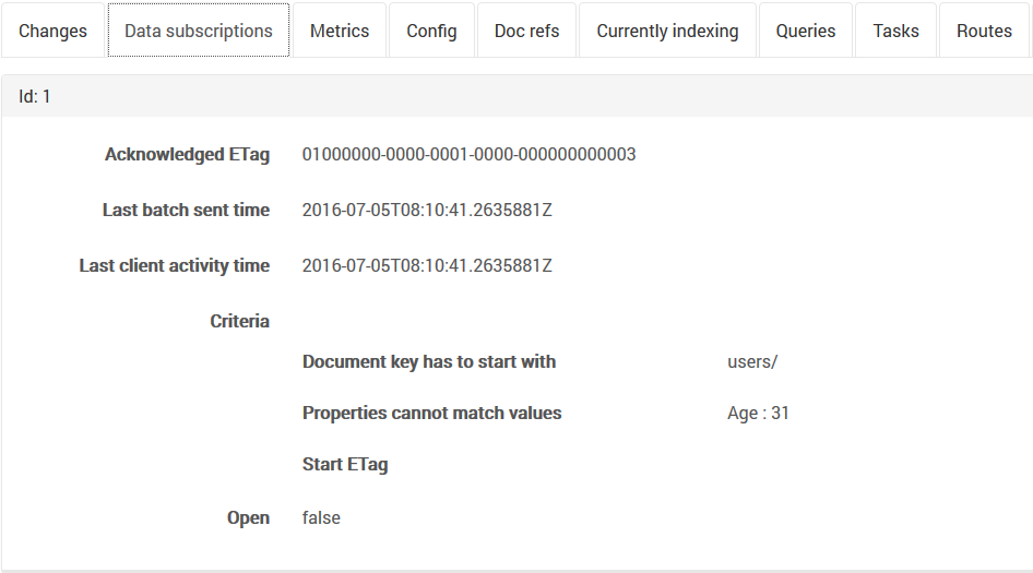 Figure 1. Status. Debug. Data Subscription