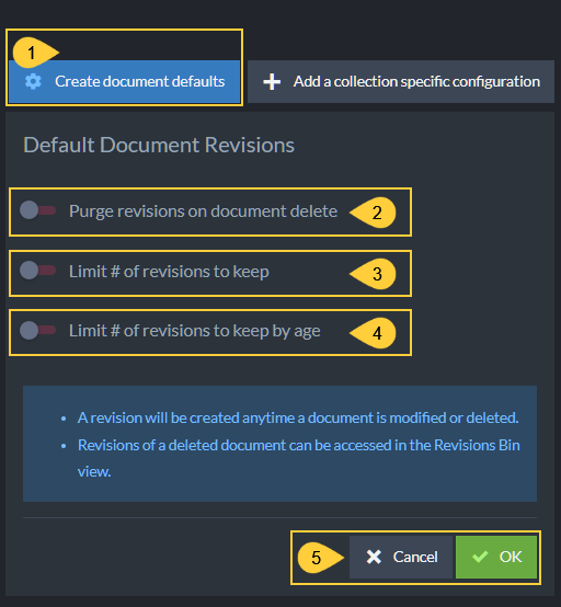 Define Default Settings