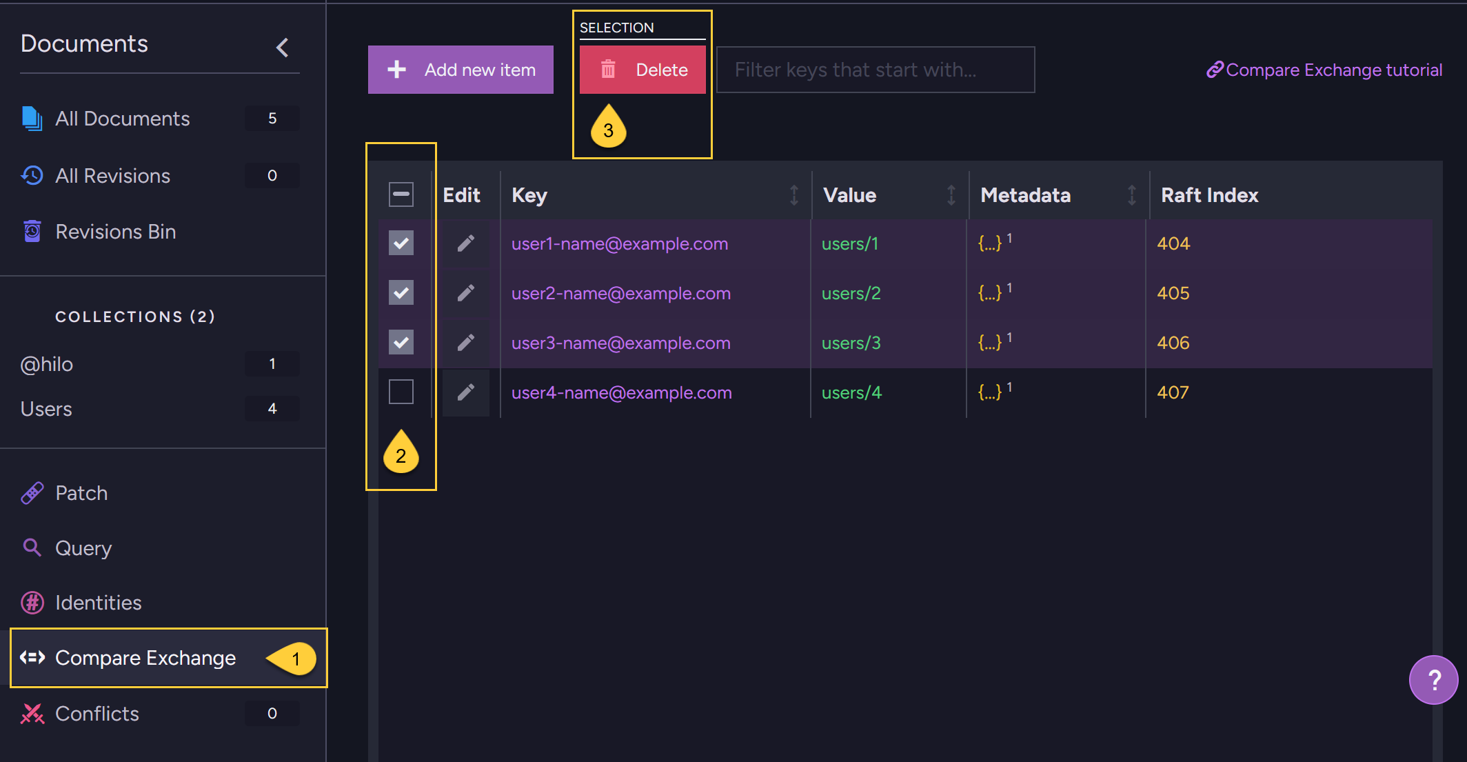 The compare-exchange view