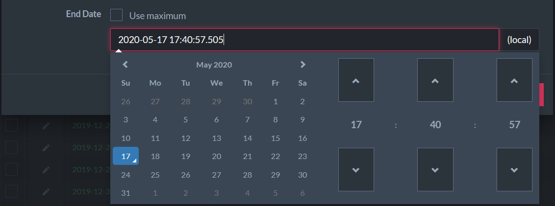 Delete Range - Pick Date and Time