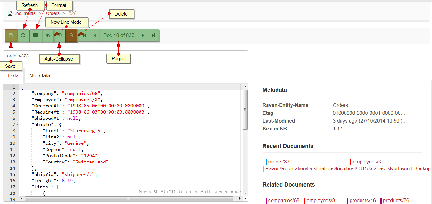 Figure 1. Studio. Document Edit View. Action Bar.