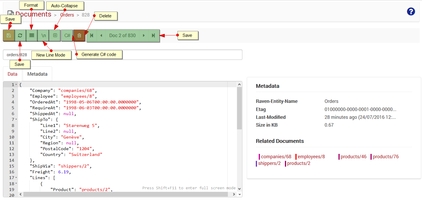 Figure 1. Studio. Document Edit View. Action Bar.