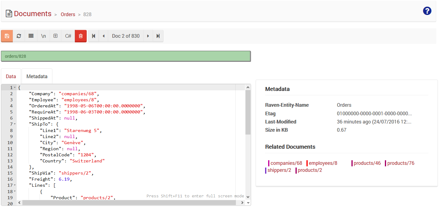 Figure 2. Studio. Document Edit View. Document Key.
