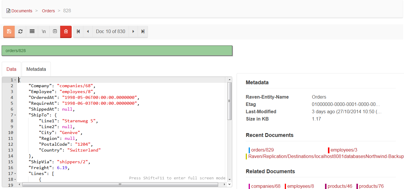 Figure 2. Studio. Document Edit View. Document Key.