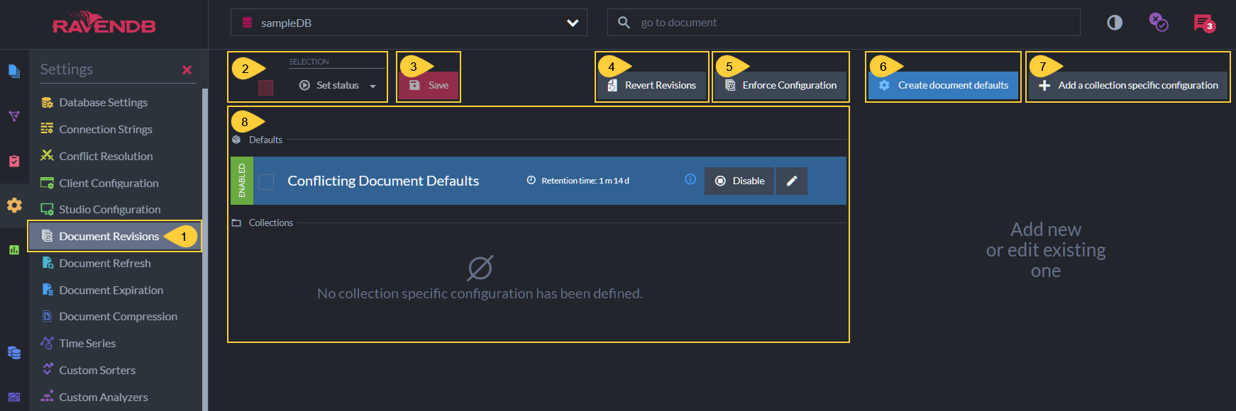Document Revisions View