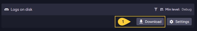 download logs