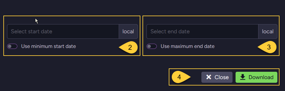 download logs