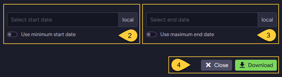 download logs