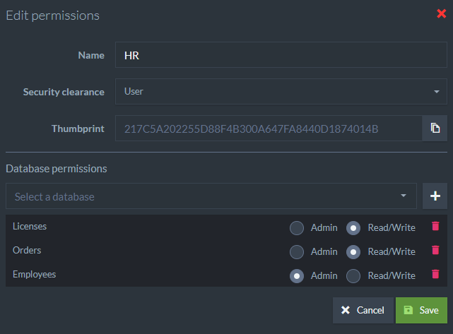 Figure 5. Edit Certificate