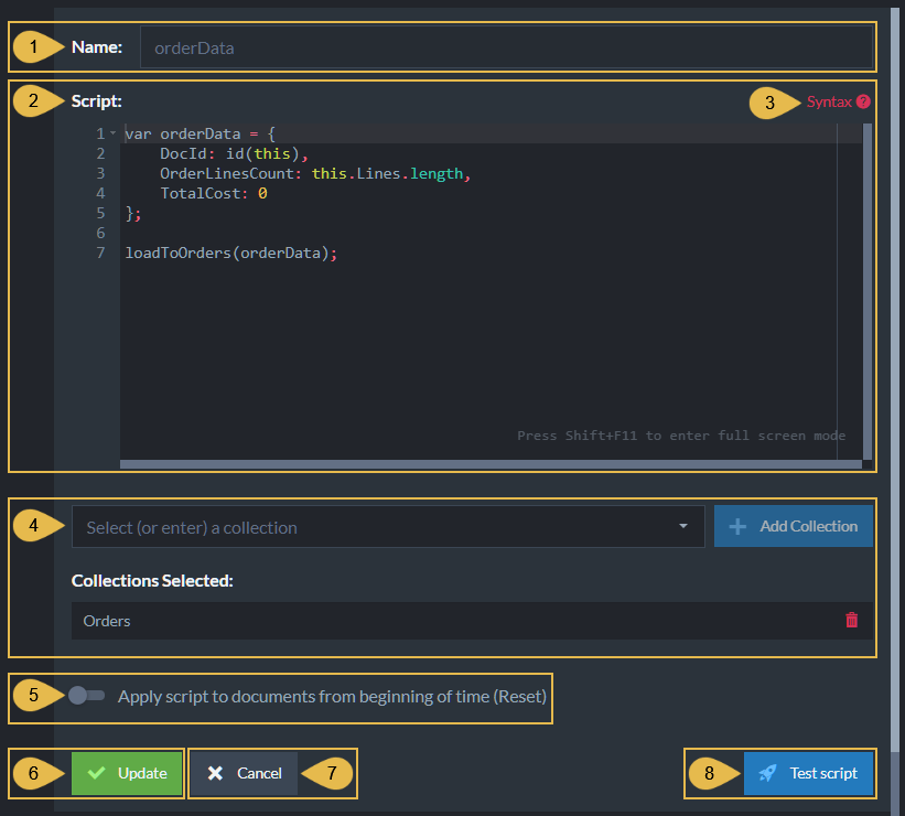 &quot;Edit Transformation Script&quot;