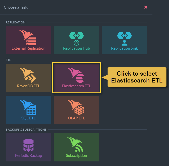 &quot;Task selection view&quot;