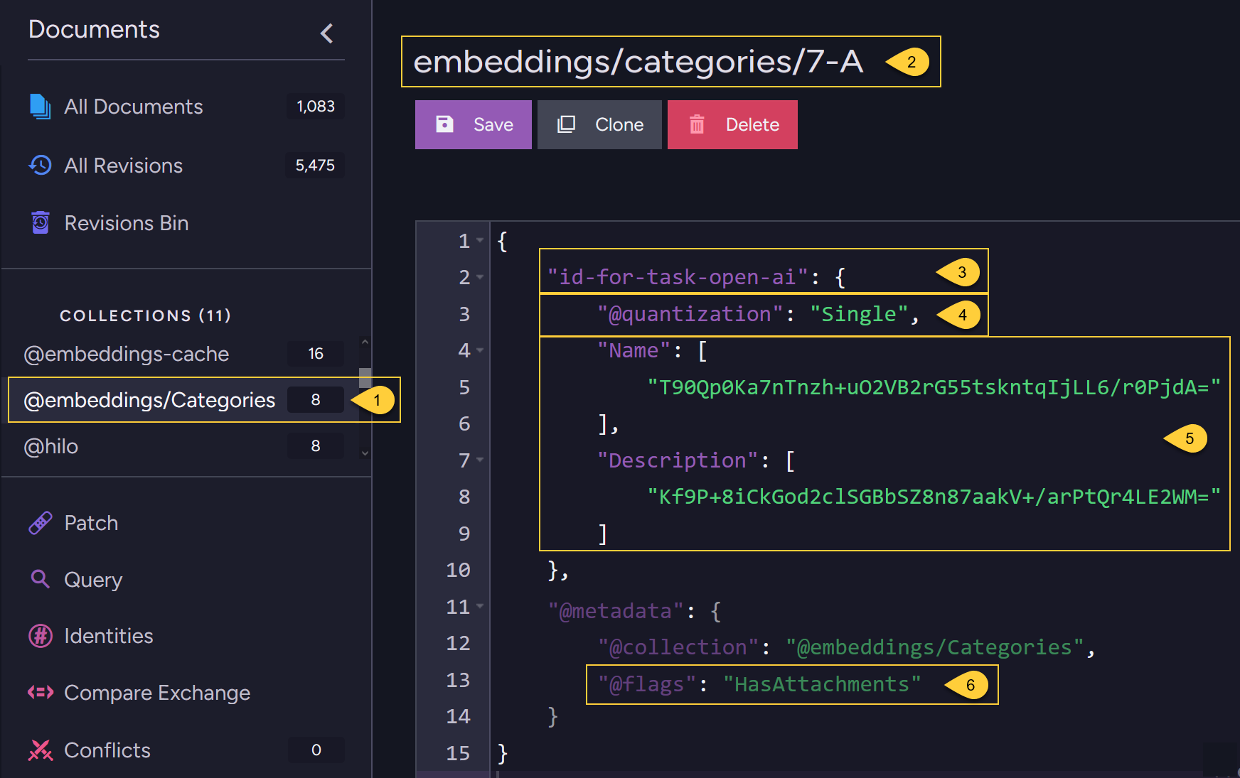 The embeddings document